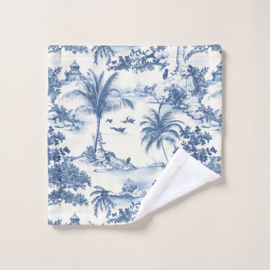 Toile Tropicale De Jouy (Gant de toilette)
