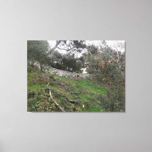 Toile Trou dans le mur de roche (Recto)