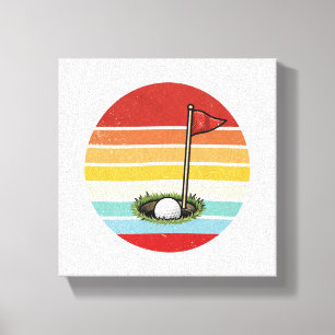 Toile Trou de balle de golf vintage