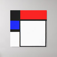 TROU FOX B MONDRIEN avec NOIR, ROUGE, BLEU & JAUNE