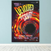 Toile Trou Noir En Feu Rouge (Insitu (Plancher de Bois))