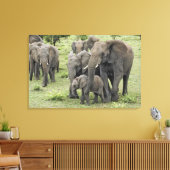 Toile Troupeau d'éléphants d'Afrique (Insitu(Salon))