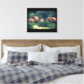 Toile Troupeau d'éléphants de Samburu (Insitu(Chambre))