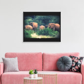 Toile Troupeau d'éléphants de Samburu (Insitu(Salon))