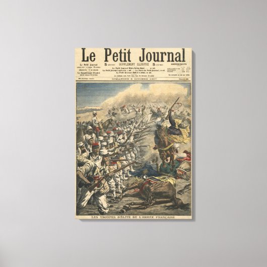 Toile Troupes d'élite de l'armée française, Français (Recto)