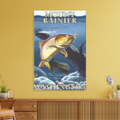Toile Trout Fishing Cross-Section - Mont Rainier, (Insitu(Salon))