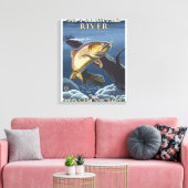 Toile Trout Fishing Cross-Section - Skykomish River, (Insitu(Salon))