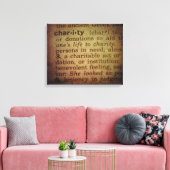 Toile Trouver un sens - Charité (Insitu(Salon))