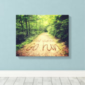 Toile Trouvez-vous Go Run Inspirational Runners Citation (Insitu (Plancher de Bois))
