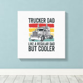Toile Trucker Dad Like a Regular Dad But Cooler Shirt_1 (Insitu (Plancher de Bois))