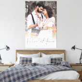 Toile True Love Lasts Forever Couple Photo Overlay (Insitu(Chambre))