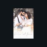 Toile True Love Lasts Forever Couple Photo Overlay<br><div class="desc">True Love Dure Forever Couple Photo Overlay. Personnalisez avec votre photo romantique préférée de vous et de vos noms.</div>