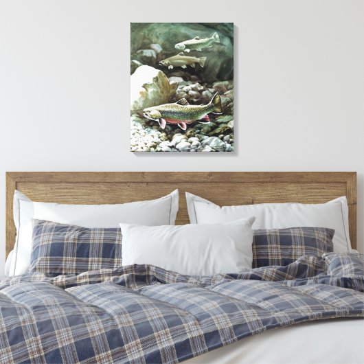 Toile truite arc-en-ciel Art 3 (Insitu(Chambre))