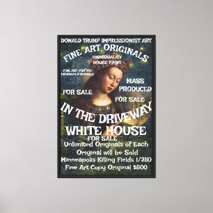 Toile Trump Assassinat Art Renee Nicole Bonne Pour Vente