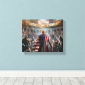 Toile Trump décrit comme un gladiateur dans un roman ant (Insitu (Plancher de Bois))