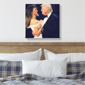 Toile Trump et Melania Dancing (Insitu(Chambre))