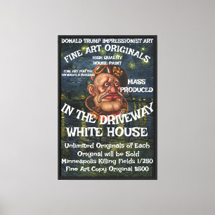 Toile Trump Minneapolis ICE Meurtre À Vendre Fine Art WH
