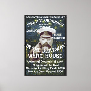 Toile Trump Minneapolis Meurtre Fine Art Original 1/250