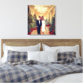 Toile Trump Président des États-Unis Noël à la Maison Bl (Insitu(Chambre))
