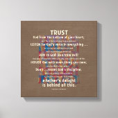 TOILE TRUST DIEU ÉCOUTE HONNEUR RELIGHT EARTHTONES (Recto)
