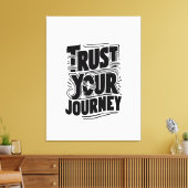 Toile Trust Your Journey Vertical Typography Art (Insitu(Salon))
