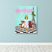 Toile Tu Es L'Autonomie De L'Art Pop Girl (Insitu (Plancher de Bois))