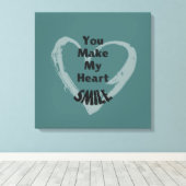 Toile Tu Me Fais Sourire (Insitu (Plancher de Bois))