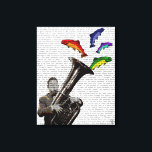 Toile Tuba Et Poisson<br><div class="desc">Animaux et nature</div>