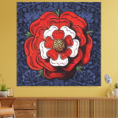 Toile Tudor Rose rouge et blanc (Insitu(Salon))