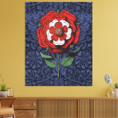 Toile Tudor Rose rouge et blanc (Insitu(Salon))