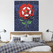 Toile Tudor Rose rouge et blanc (Insitu(Chambre))