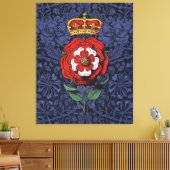 Toile Tudor Rose rouge et blanc (Insitu(Salon))