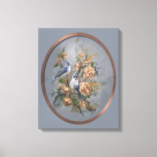 Toile Tufted Titmouse 16x20" (Recto)