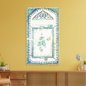 Toile Tuiles Iznik avec une représentation de La Mecque (Insitu(Salon))