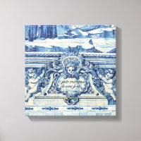 Tuiles murales portugaises bleues et blanches avec