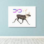 Toile Tuktu - Caribou (Insitu (Plancher de Bois))