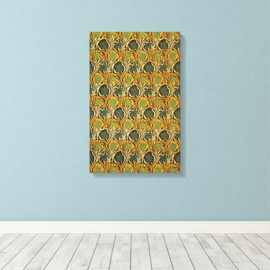 Toile Tulip et Lily Motif (par William Morris) (Insitu (Plancher de Bois))