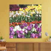 Toile Tulip Garden Wrapper Canvas Imprimer (Insitu(Salon))