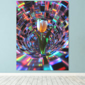 Toile Tulipe dans un tunnel de vortex prismatique (Insitu (Plancher de Bois))