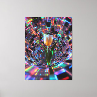 Toile Tulipe dans un tunnel de vortex prismatique