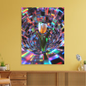Toile Tulipe dans un tunnel de vortex prismatique (Insitu(Salon))