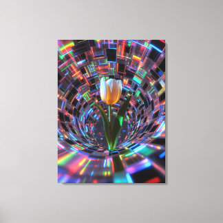 Toile Tulipe dans un tunnel de vortex prismatique