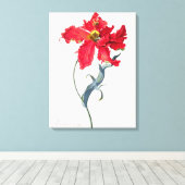 Toile Tulipe : Perroquet Rouge (Insitu (Plancher de Bois))