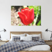 Toile Tulipe rouge brillante (Insitu(Chambre))