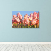 Toile Tulipes à ressort rose (Insitu (Plancher de Bois))