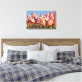 Toile Tulipes à ressort rose (Insitu(Chambre))