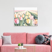 Toile Tulipes aquarelles (Insitu(Salon))