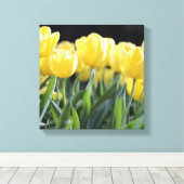 Toile Tulipes Art-Jaune (Insitu (Plancher de Bois))