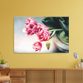 Toile Tulipes dans un Vase 2 (Insitu(Salon))