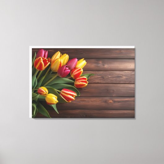 Toile Tulipes de printemps pour la Saint Valentin (Recto)